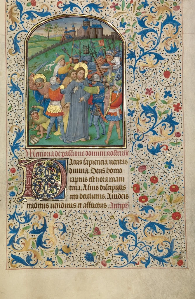 An illustration from Arenberg Hours, leaf 65