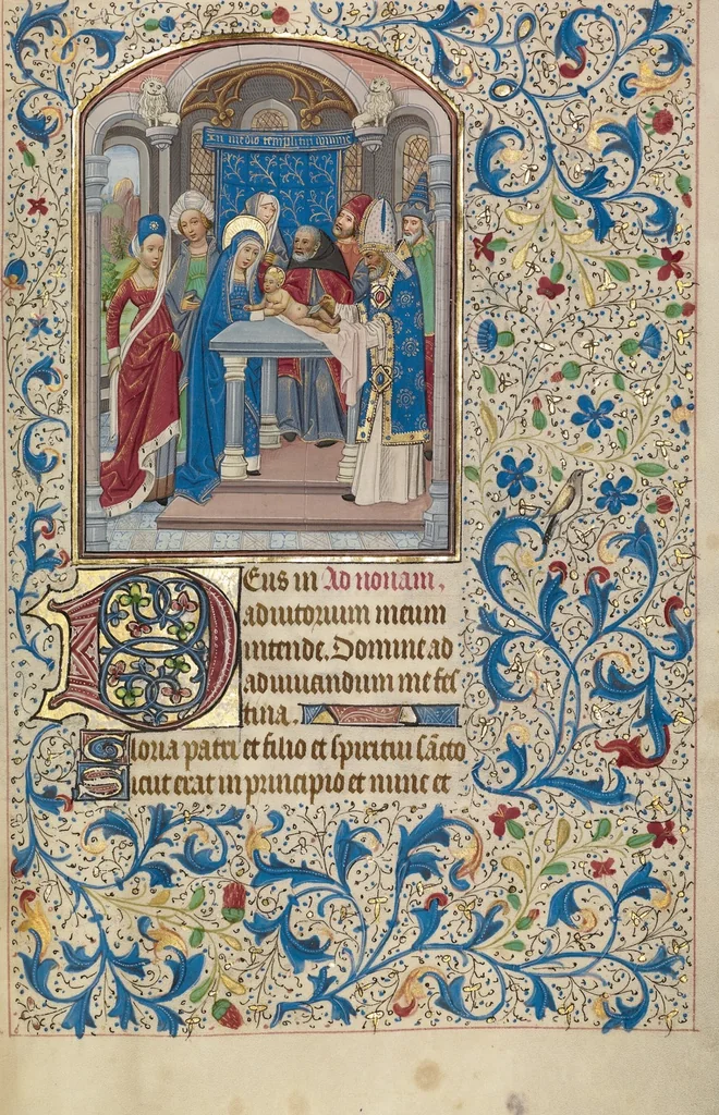 An illustration from Arenberg Hours, leaf 66
