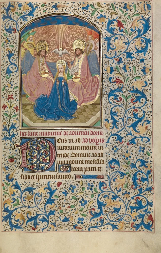 An illustration from Arenberg Hours, leaf 67