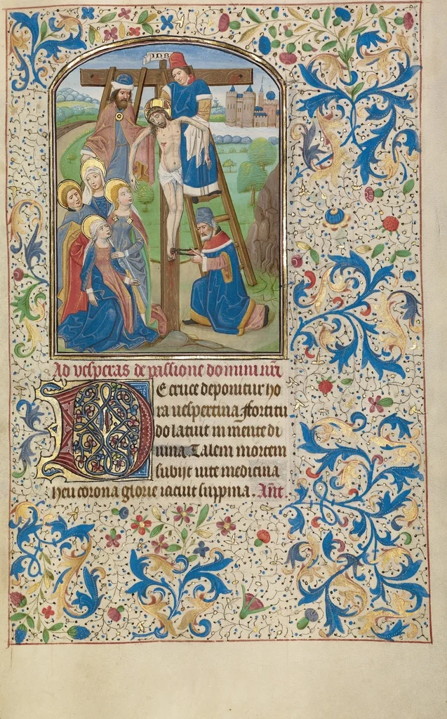 An illustration from Arenberg Hours, leaf 69