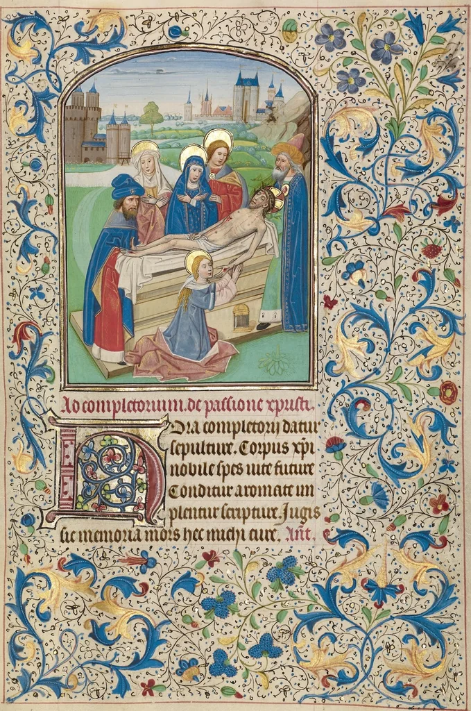 An illustration from Arenberg Hours, leaf 70
