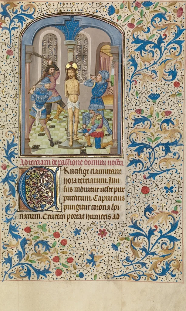 An illustration from Arenberg Hours, leaf 71