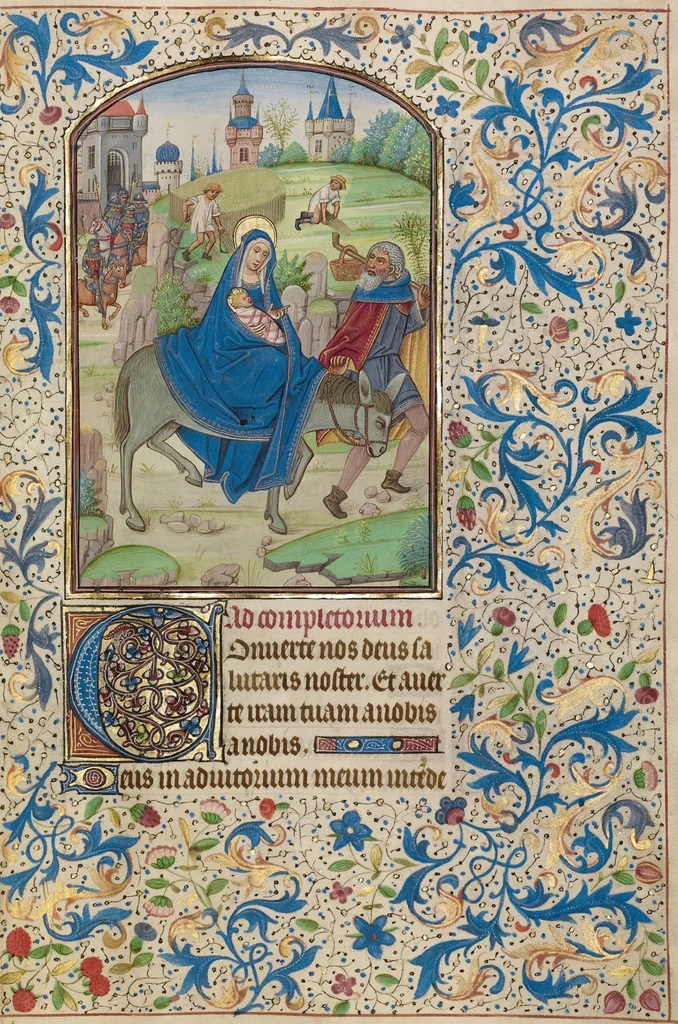An illustration from Arenberg Hours, leaf 72