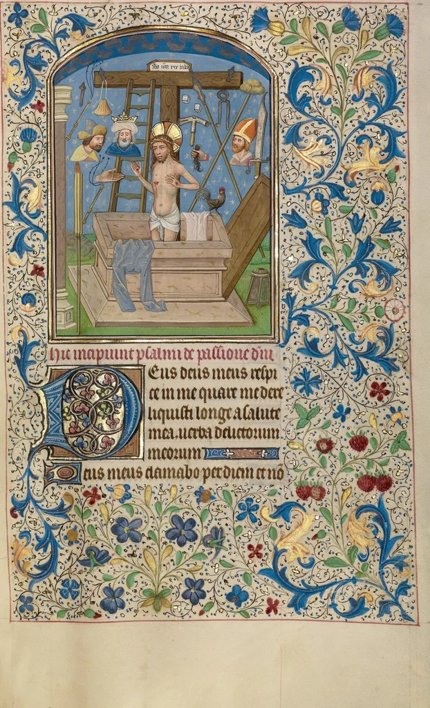 An illustration from Arenberg Hours, leaf 74