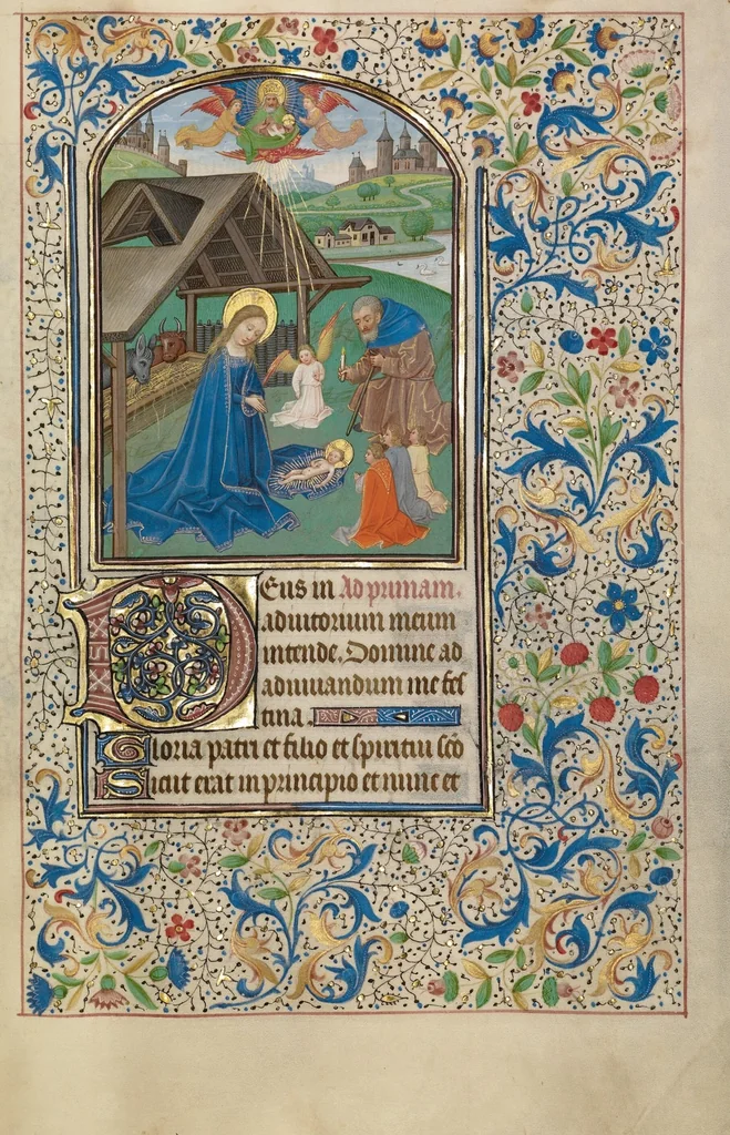 An illustration from Arenberg Hours, leaf 78