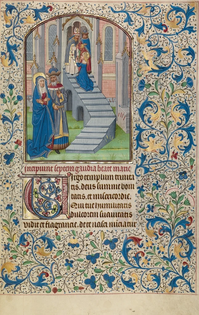 An illustration from Arenberg Hours, leaf 80