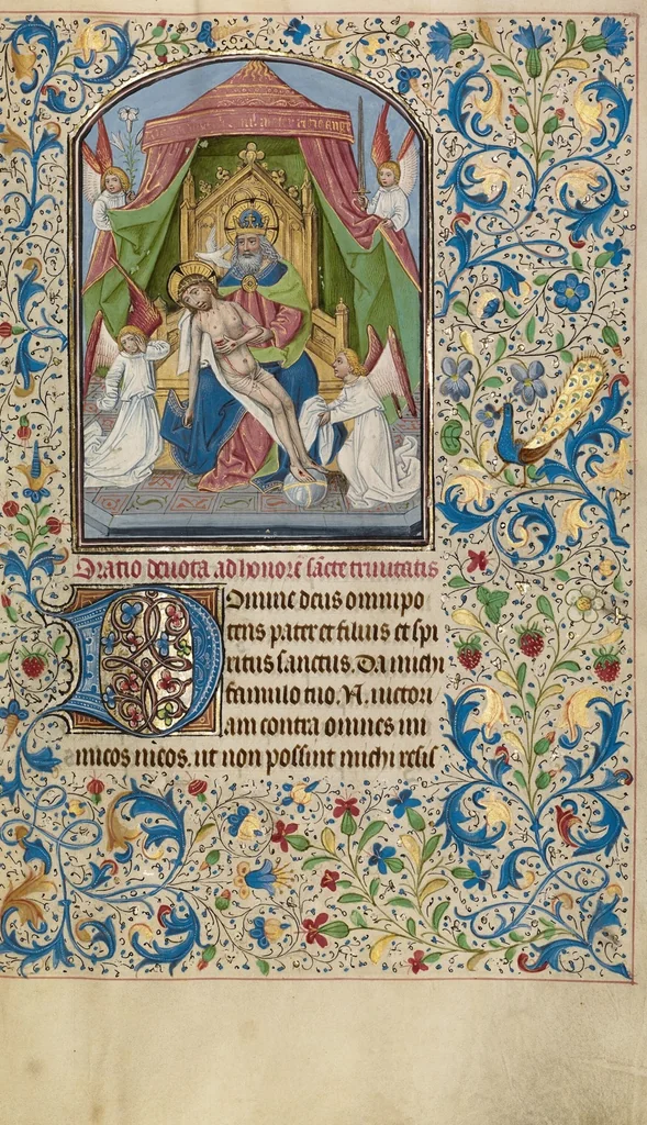 An illustration from Arenberg Hours, leaf 82