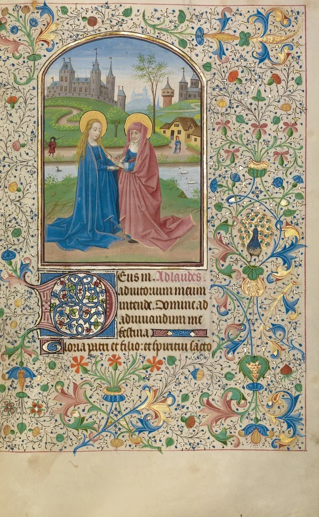 An illustration from Arenberg Hours, leaf 86