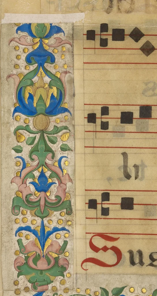 An illustration from Side Border, 1450, leaf 1