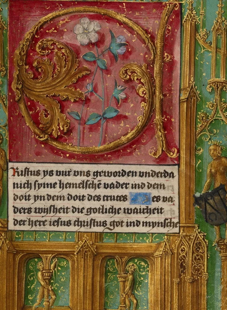 An illustration from Book of Hours, 1500, leaf 1