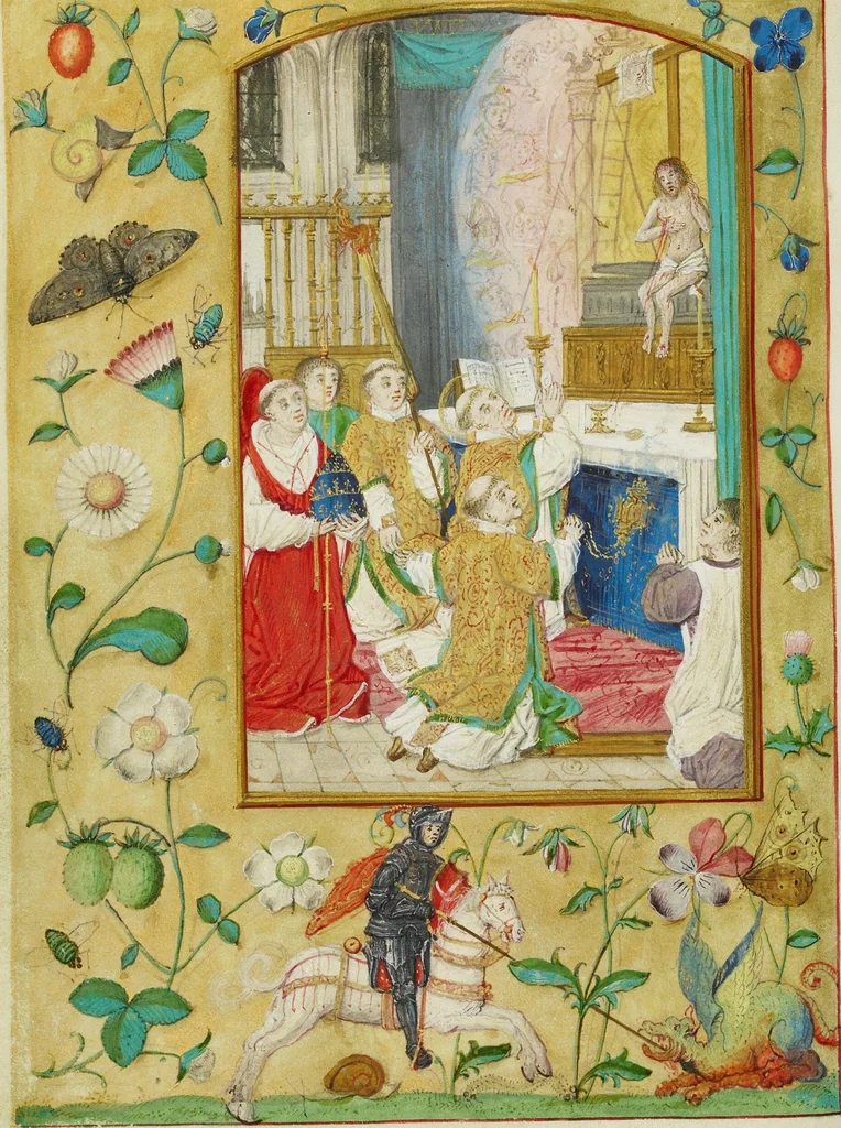 An illustration from Book of Hours, 1500, leaf 14