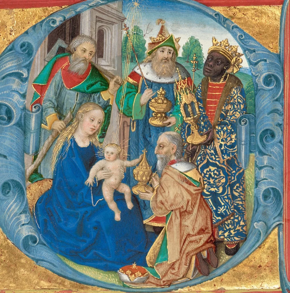 An illustration from Two Cuttings from a Missal, 1475, leaf 1
