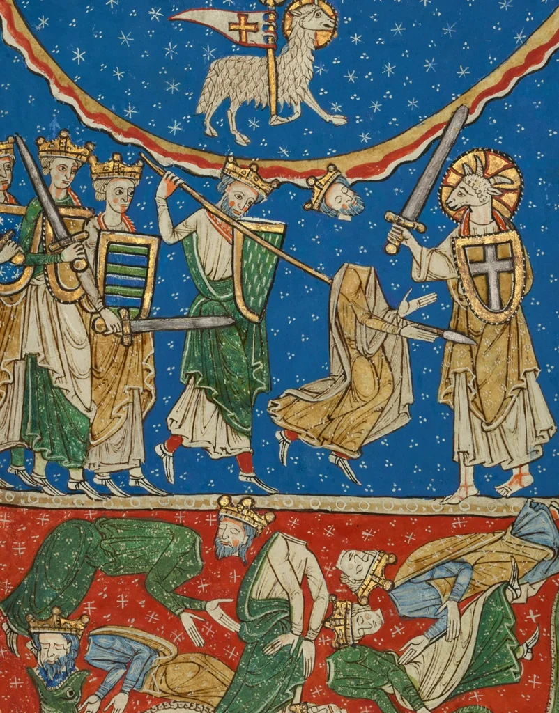 An illustration from Leaf from Commentarius in Apocalypsim, 1220, leaf 1