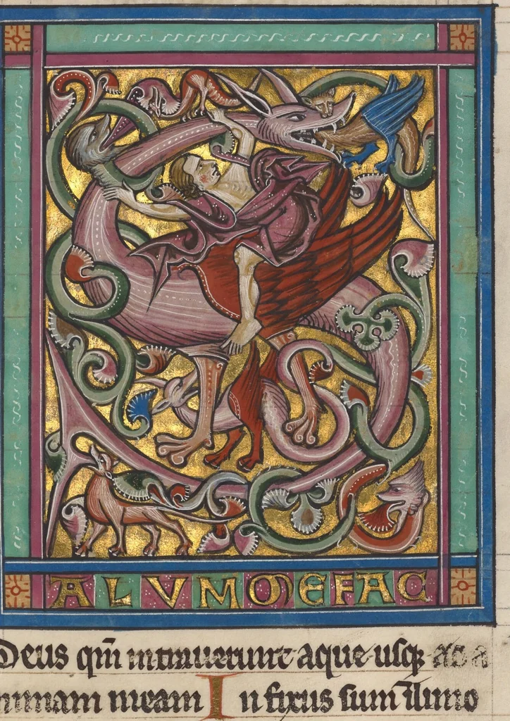 An illustration from Psalter, 1240, leaf 20