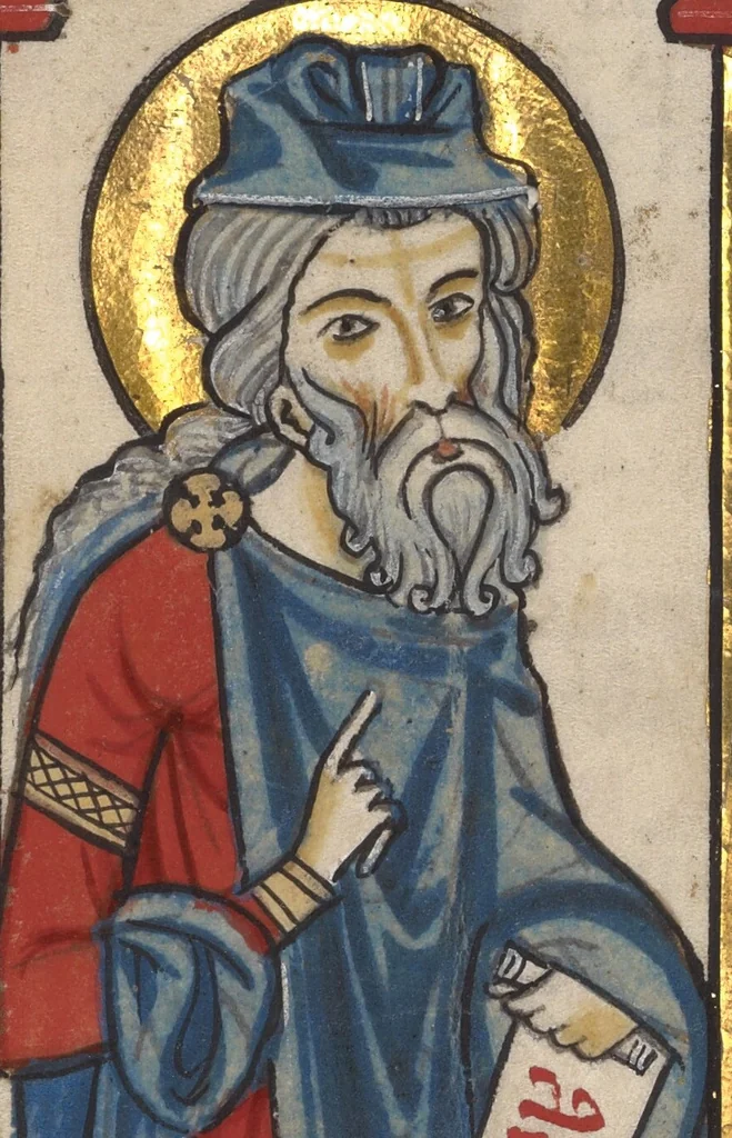 An illustration from Psalter, 1240, leaf 27