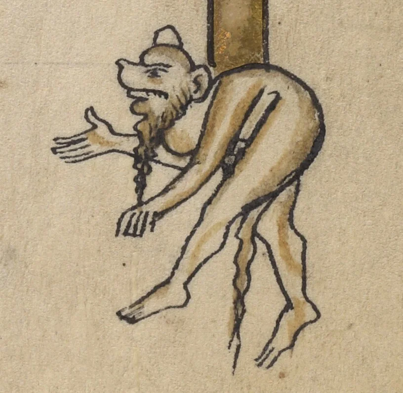 An illustration from Psalter, 1240, leaf 28