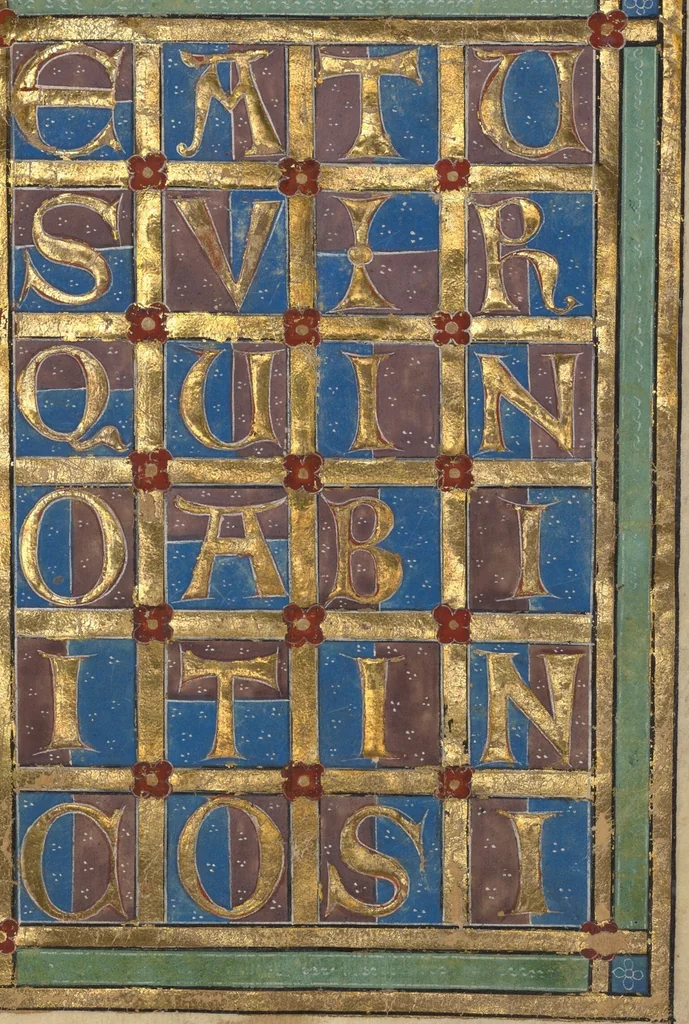 An illustration from Psalter, 1240, leaf 3