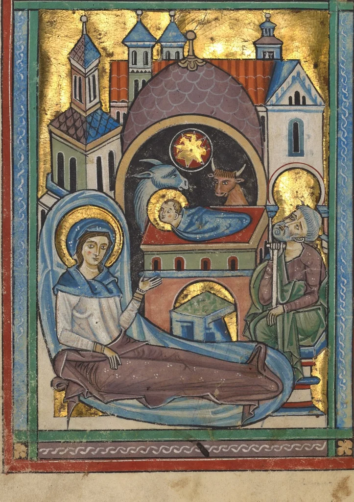 An illustration from Psalter, 1240, leaf 32