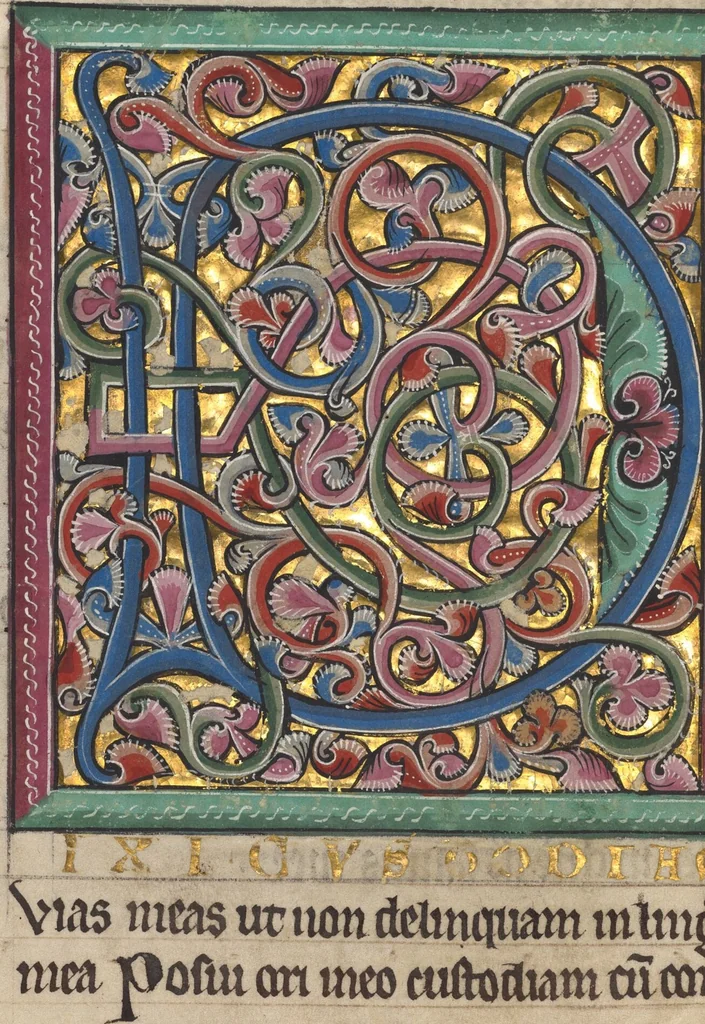 An illustration from Psalter, 1240, leaf 5
