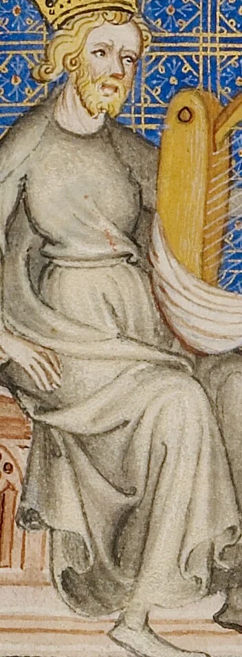 An illustration from Bible Historiale, vol. 1, 1360, leaf 13