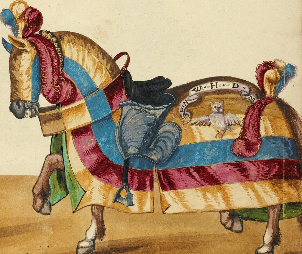 An illustration from Tournament Book, 1560, leaf 10