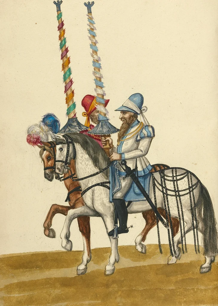 An illustration from Tournament Book, 1560, leaf 103