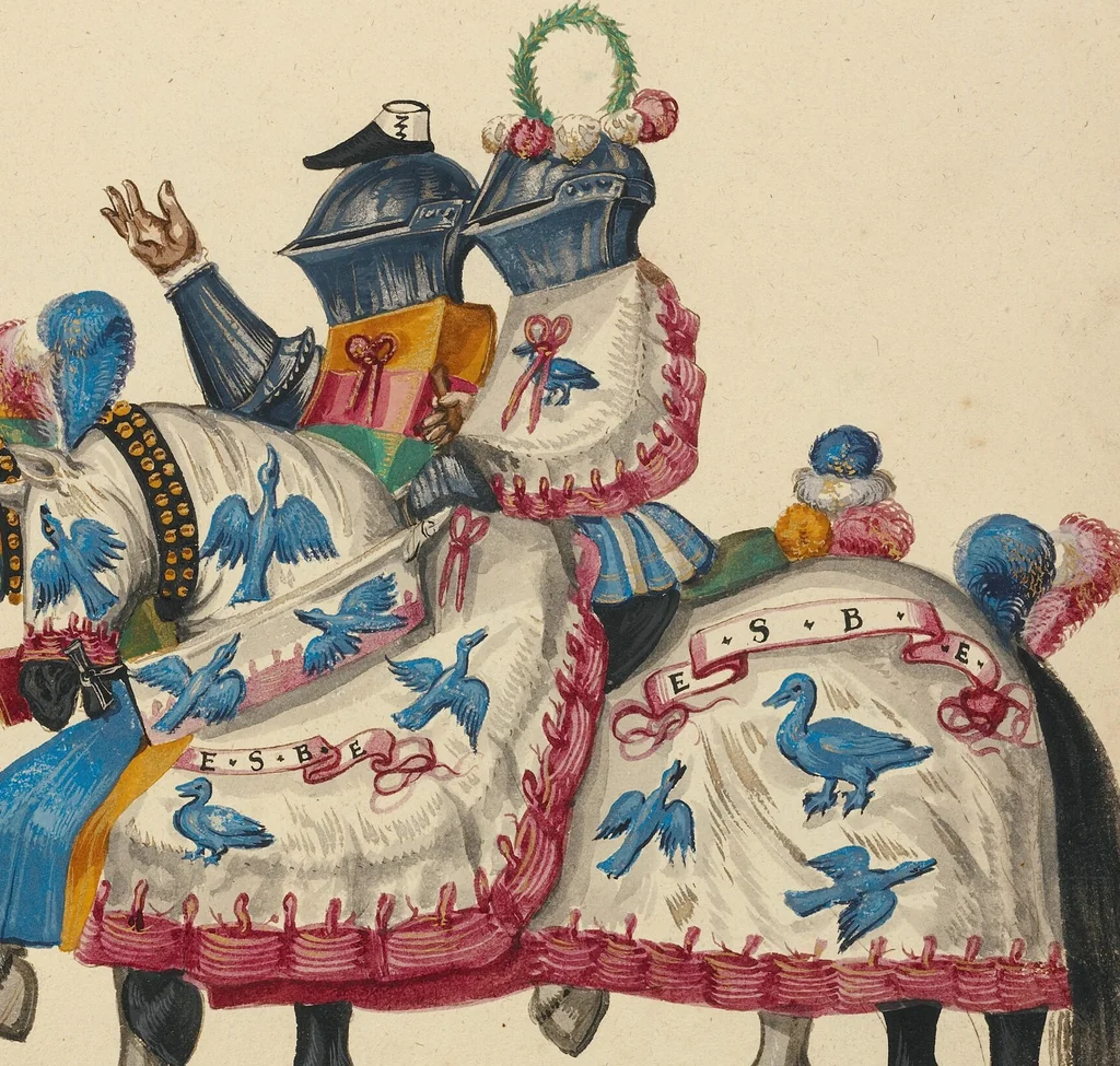 An illustration from Tournament Book, 1560, leaf 106