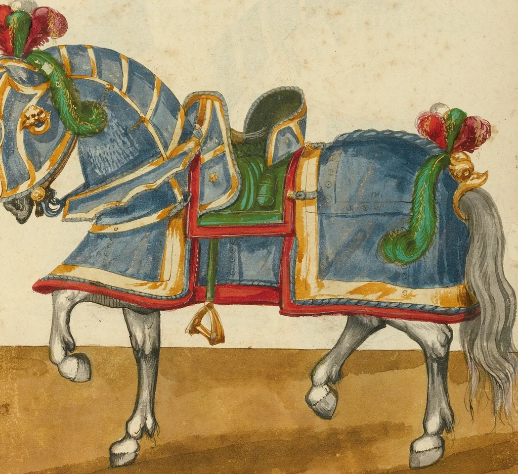 An illustration from Tournament Book, 1560, leaf 16