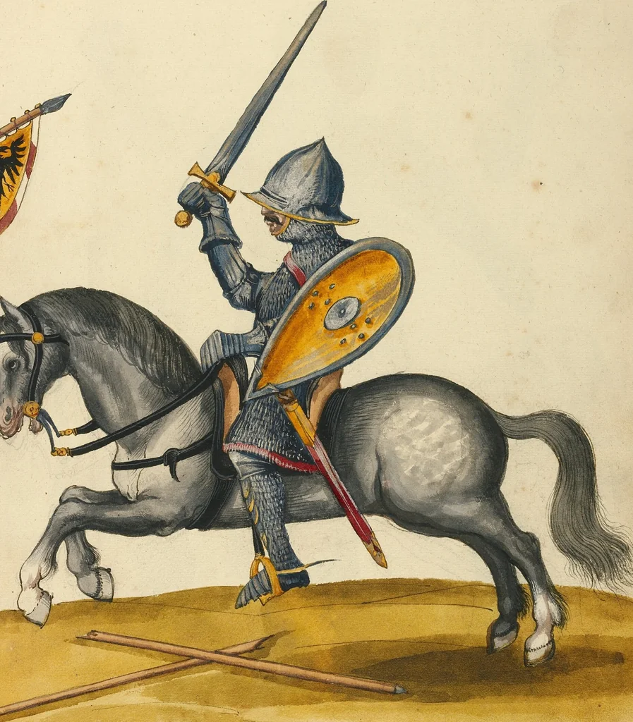 An illustration from Tournament Book, 1560, leaf 19