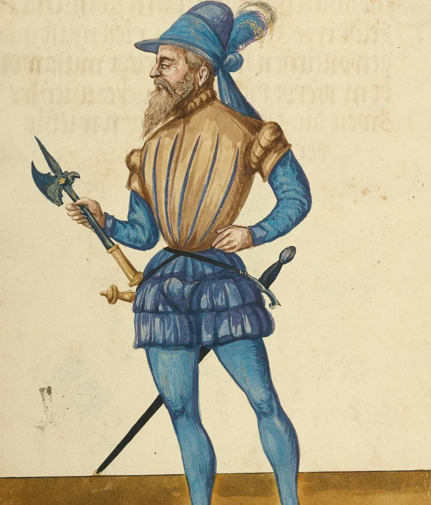 An illustration from Tournament Book, 1560, leaf 33