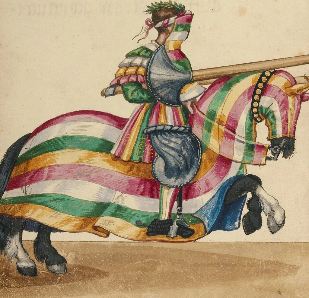An illustration from Tournament Book, 1560, leaf 34
