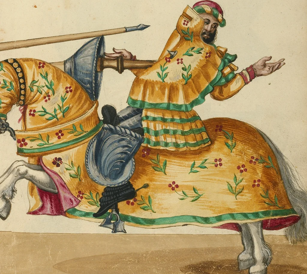 An illustration from Tournament Book, 1560, leaf 35