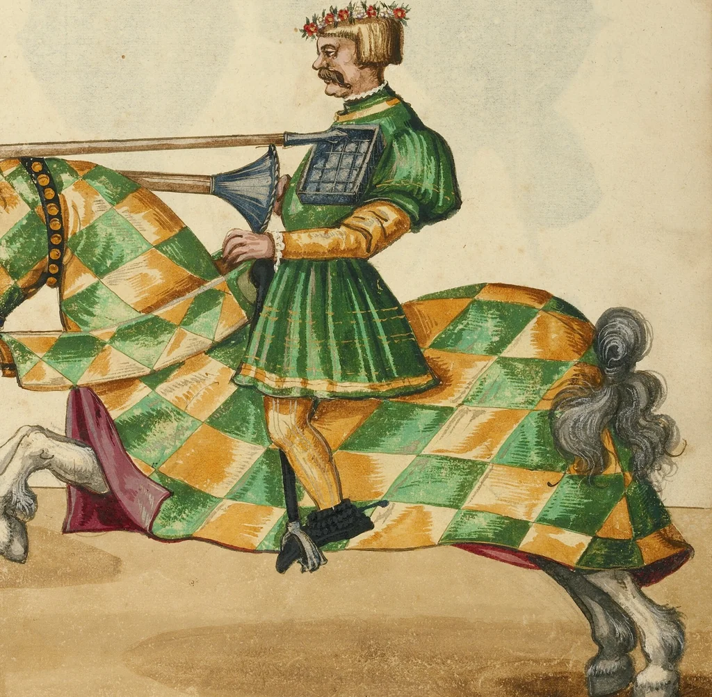 An illustration from Tournament Book, 1560, leaf 37