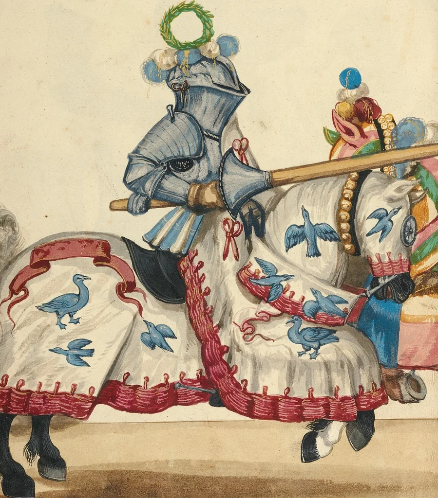 An illustration from Tournament Book, 1560, leaf 38