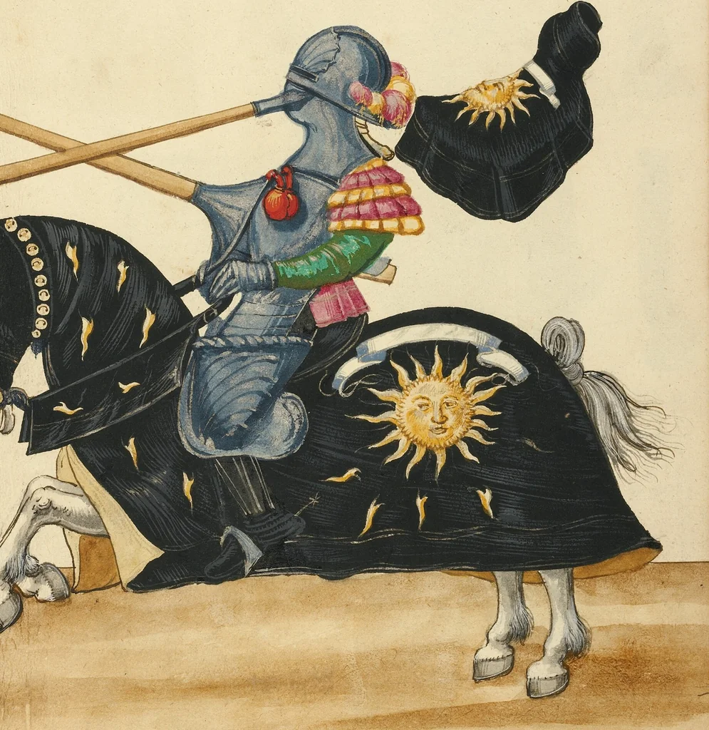 An illustration from Tournament Book, 1560, leaf 45