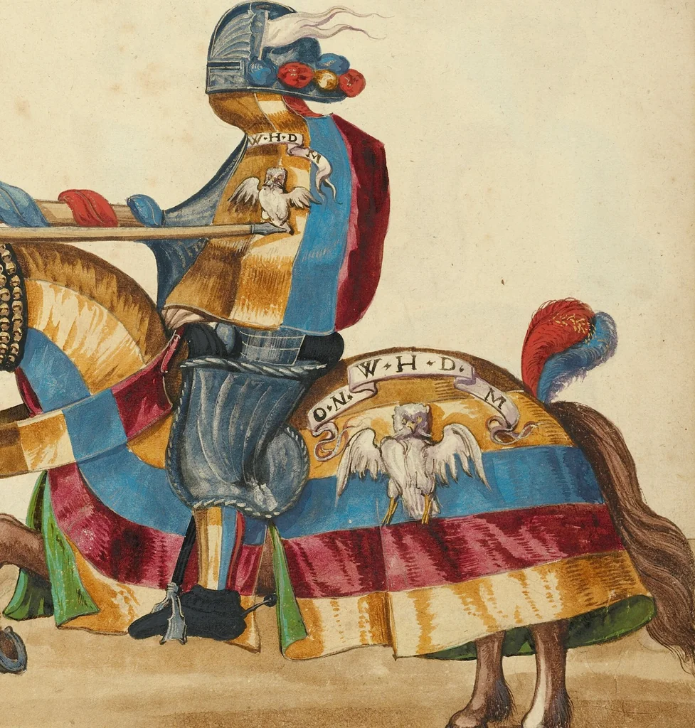 An illustration from Tournament Book, 1560, leaf 48