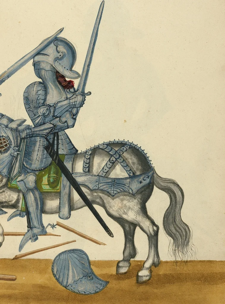 An illustration from Tournament Book, 1560, leaf 51
