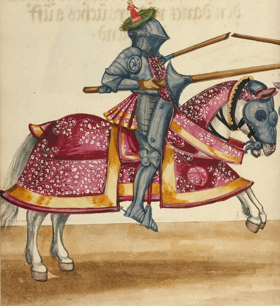 An illustration from Tournament Book, 1560, leaf 52