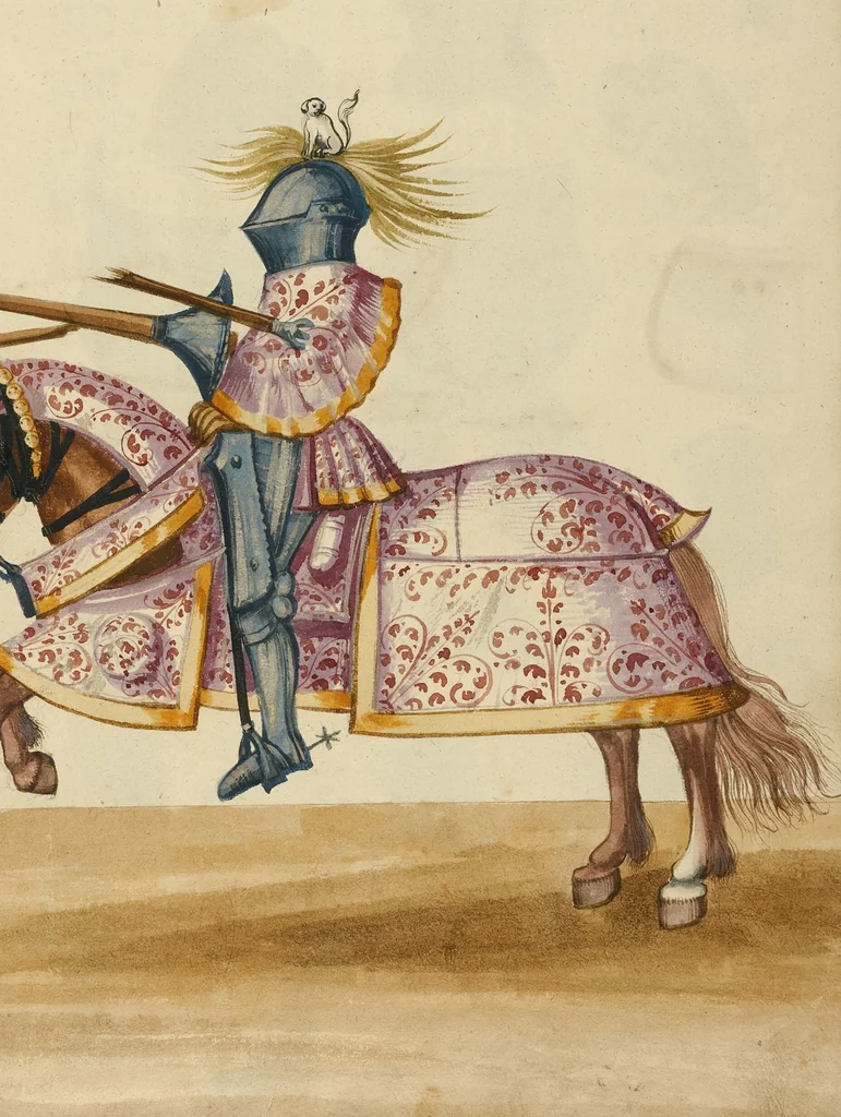 An illustration from Tournament Book, 1560, leaf 53