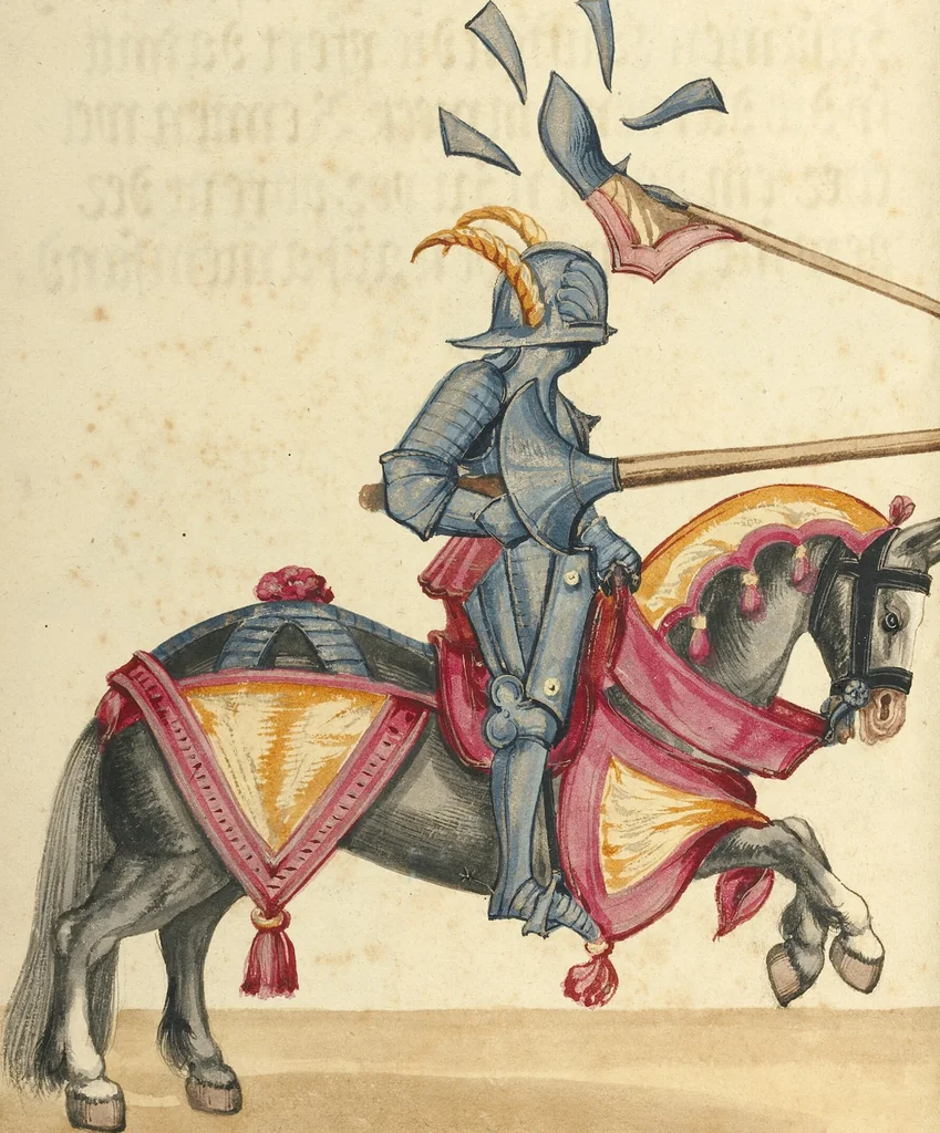 An illustration from Tournament Book, 1560, leaf 58