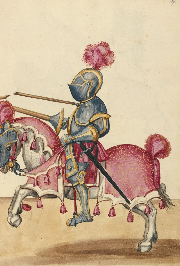 An illustration from Tournament Book, 1560, leaf 61