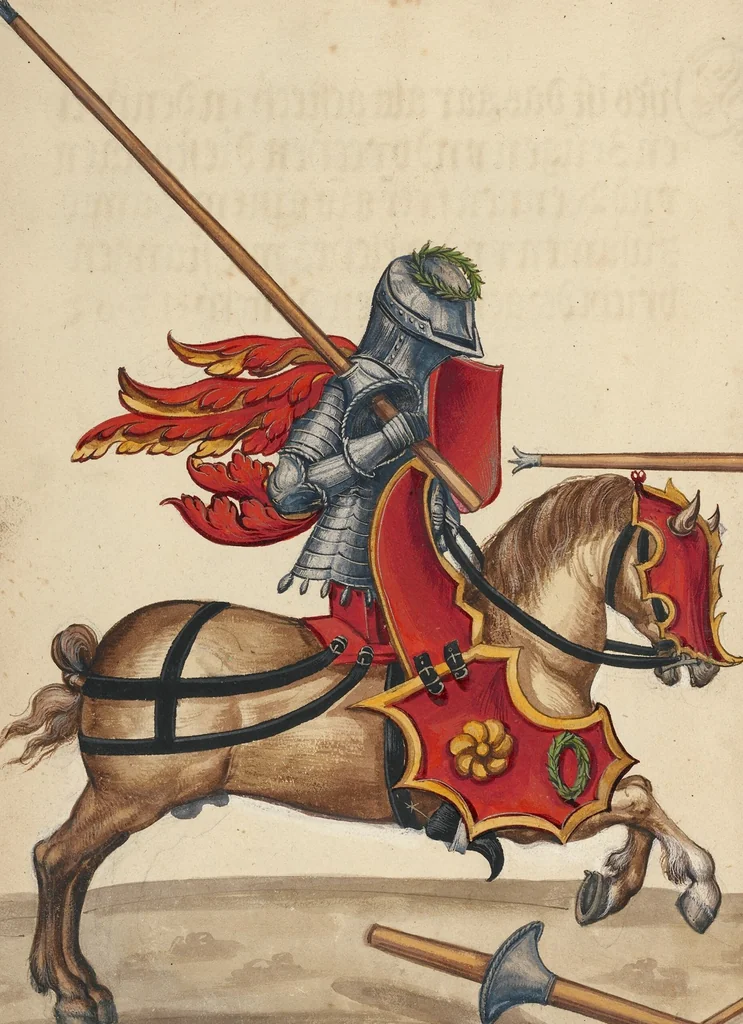 An illustration from Tournament Book, 1560, leaf 66