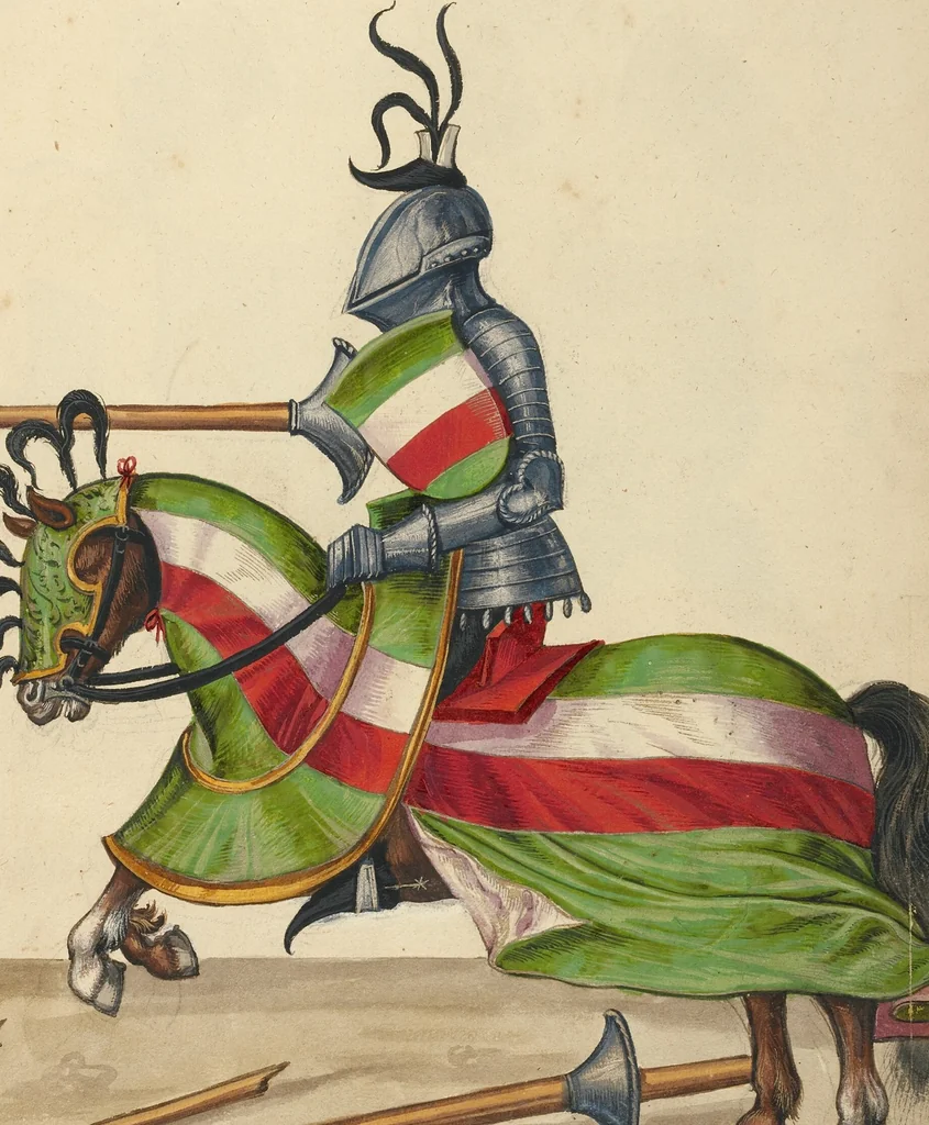 An illustration from Tournament Book, 1560, leaf 67