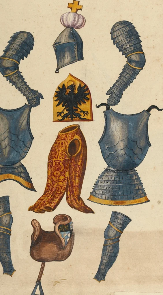 An illustration from Tournament Book, 1560, leaf 71