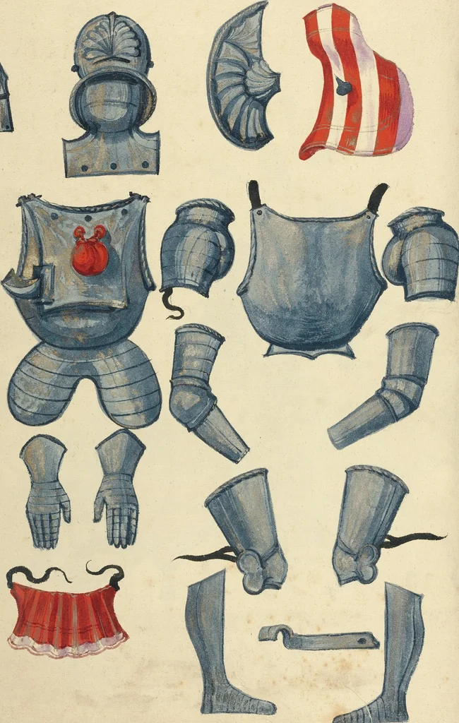 An illustration from Tournament Book, 1560, leaf 75