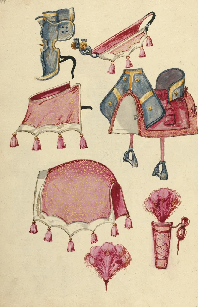 An illustration from Tournament Book, 1560, leaf 78