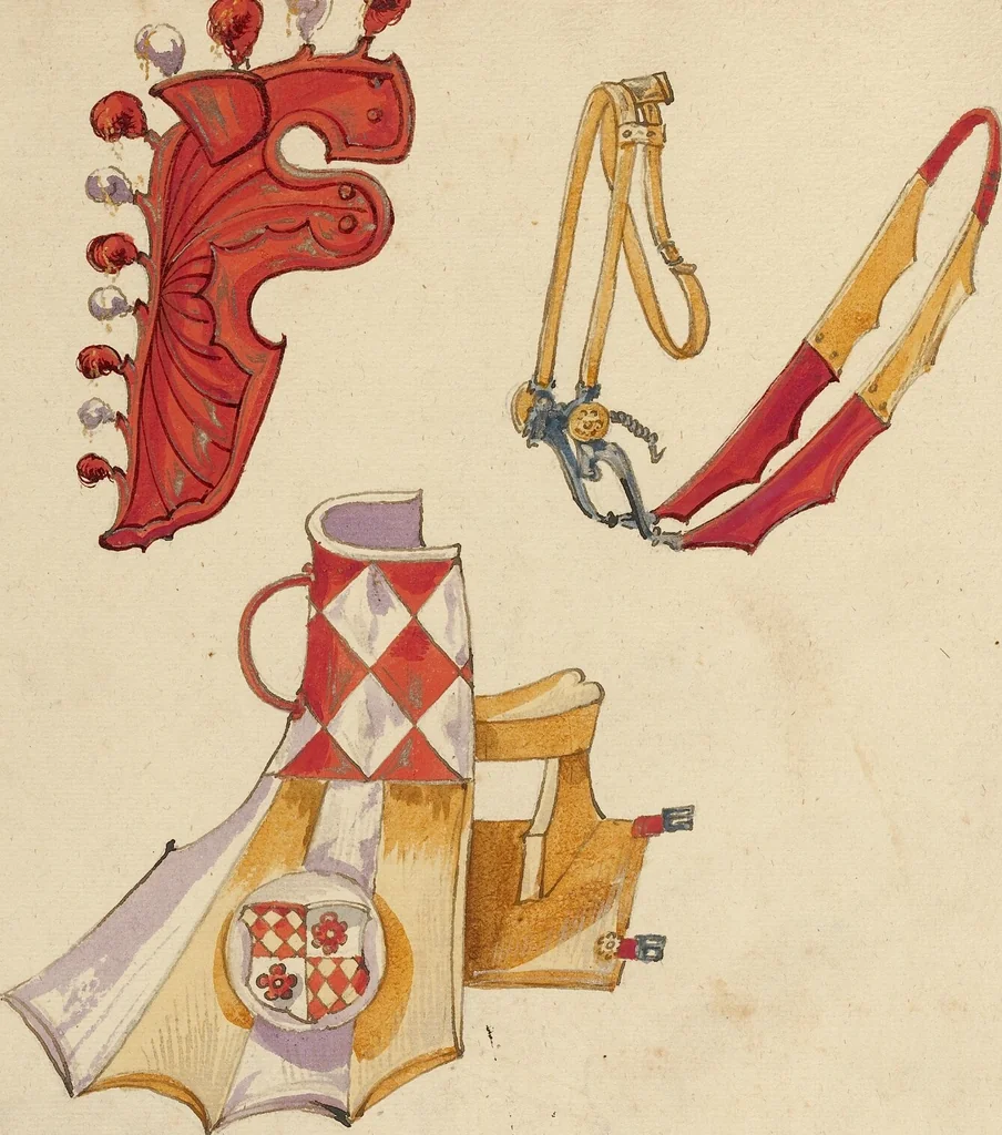An illustration from Tournament Book, 1560, leaf 86