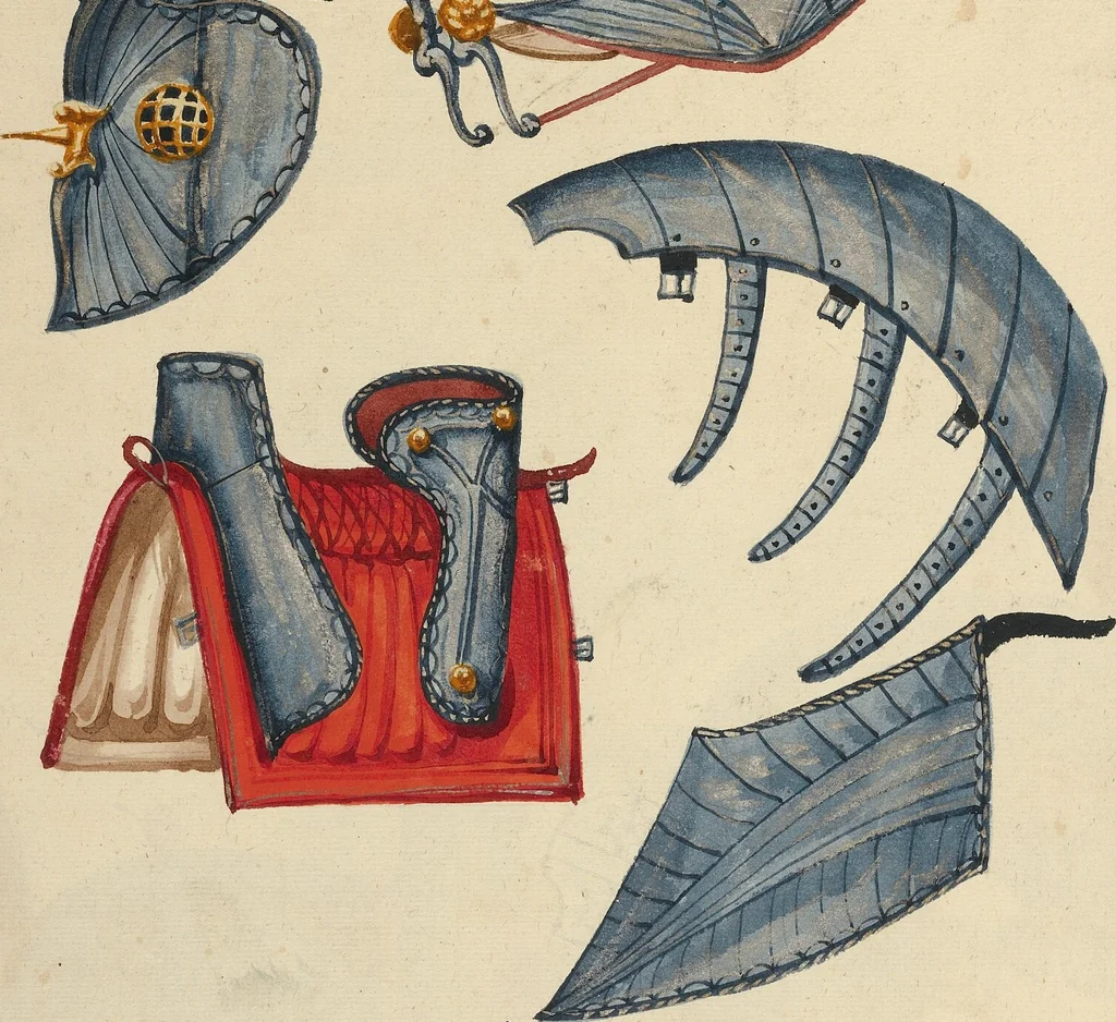 An illustration from Tournament Book, 1560, leaf 89
