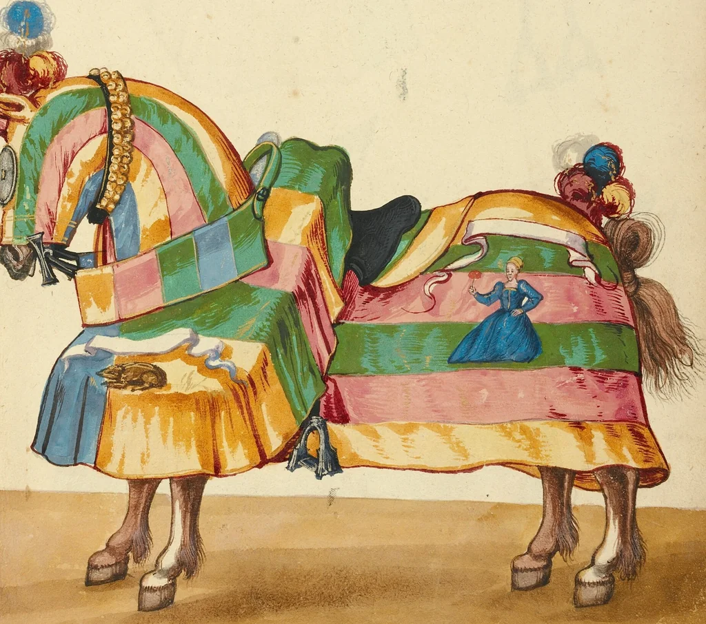 An illustration from Tournament Book, 1560, leaf 9
