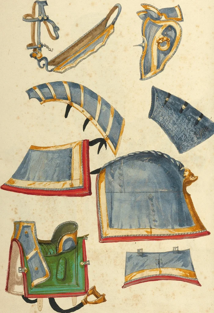 An illustration from Tournament Book, 1560, leaf 90